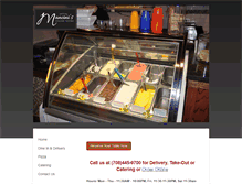 Tablet Screenshot of mancinispizzapastacafe.com